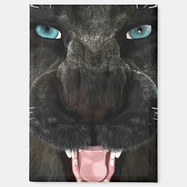 Big Cat Black Panther Magnet (Front)