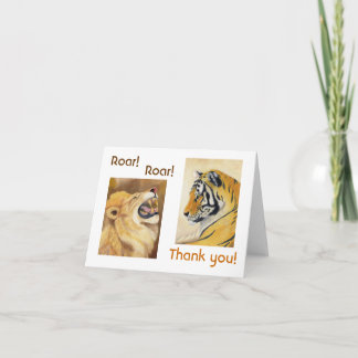 Big Cat Carte de remerciements