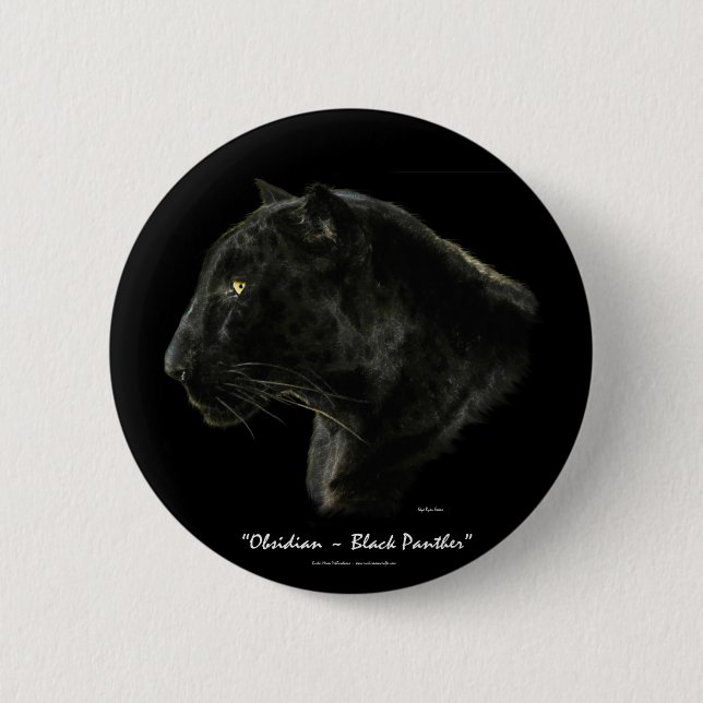 BIG CAT Endangered Species Series 2 Inch Round Button (Front)