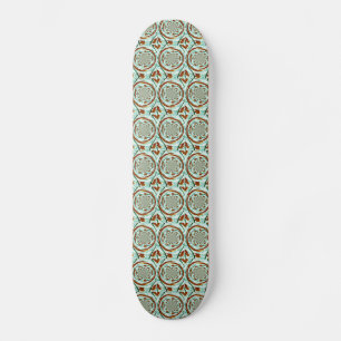 Big Cat Lions Abstract Wildlife Pattern Skateboard