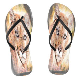 Big Cat Models: Cougars 01-02 Flip Flops