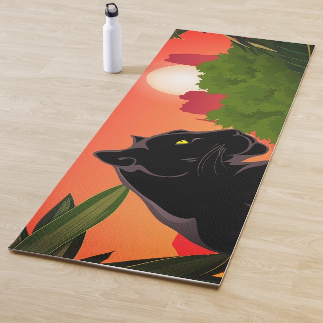 Big Cat Panther Yoga Mat (In Situ)