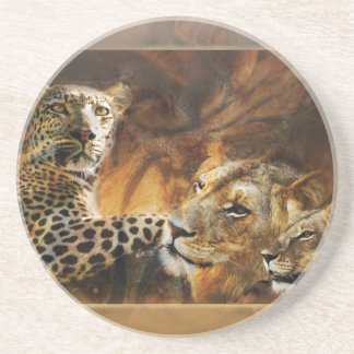 Big cat predator drinks coaster