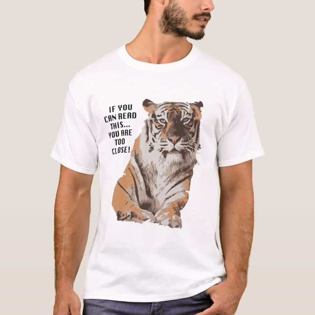 Big Cat Rescue Amanda Tiger Too Close T-Shirt (Front)