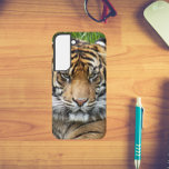 Big Cat Sumatran Tiger Photo Samsung Galaxy Case<br><div class="desc">Protect your Samsung Galaxy S22 phone with this durable phone case that features the photo image of a big cat Sumatran Tiger. Select your phone style. For other phone brands,  you will need to customize case to fill image to edges of design template.</div>