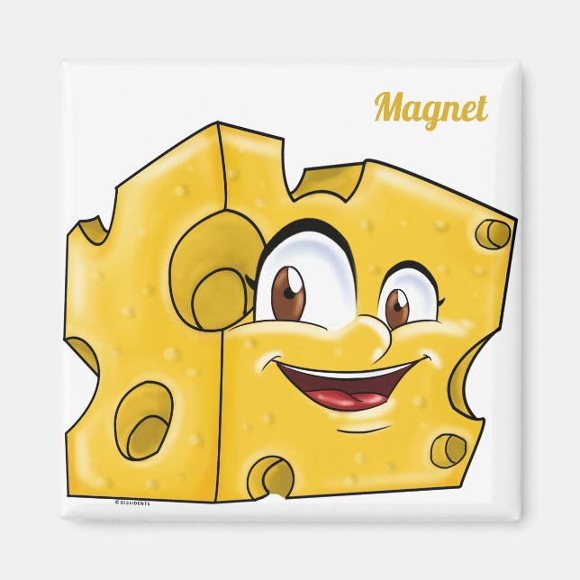 Big Cheese - Funny Yellow cartoon caracter Magnet (Front)