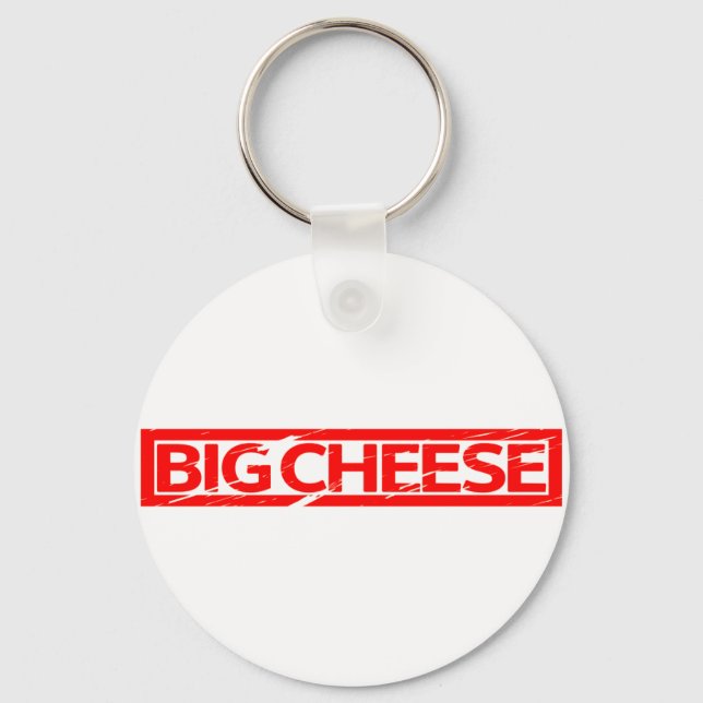 Big Cheese Stamp Keychain (Front)