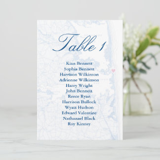 Big Chill Beach Club Wedding Seating Chart Number Invitation