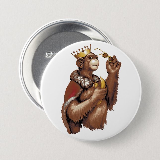 Big Chimpin' 3 Inch Round Button (Front & Back)