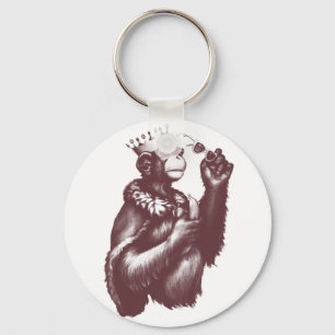 Big Chimpin' (Monochrome) Keychain