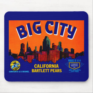Big City Pears Mouse Pad
