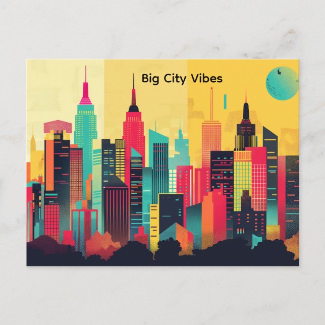 Big City Vibes Postcard (Front)