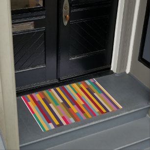 Big Colorful Stripes  Doormat