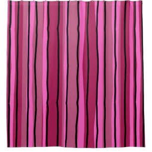 Big Colour Pop Hot Pink and Black Stripes