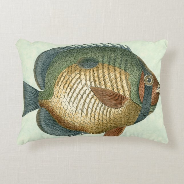Big Colourful Fish Decorative Pillow (Front)
