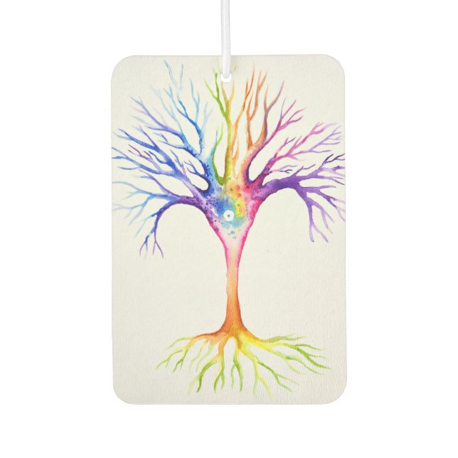 Big colourful neuronal tree air freshener (Front)
