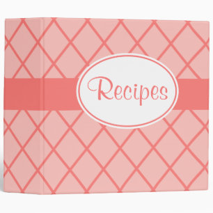 Big Coral Recipe Binder