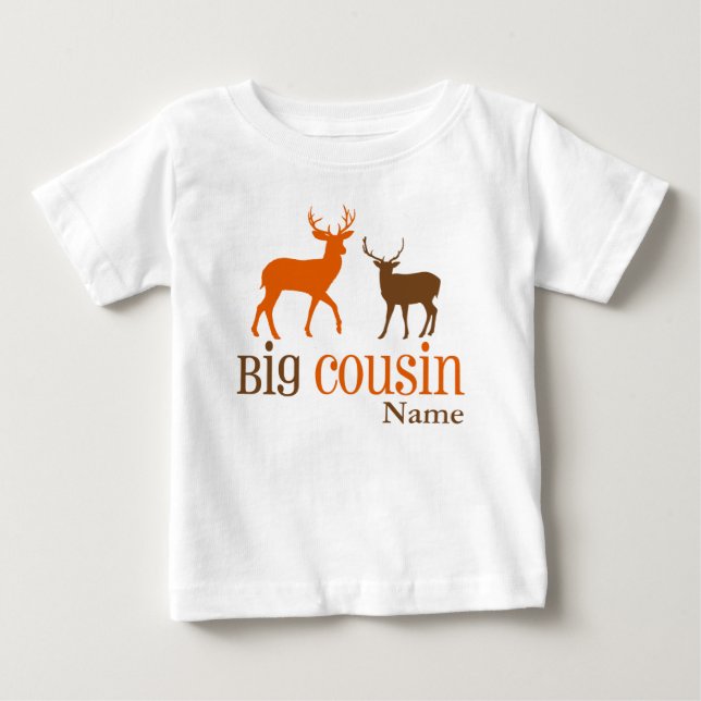 Big Cousin Deer Personalized T-shirt (Front)