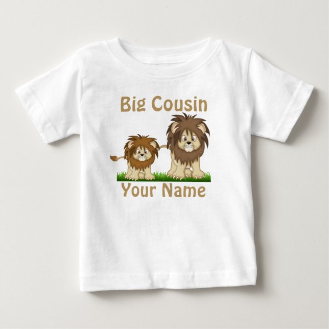 Big Cousin Lion Personalized T-shirt (Front)