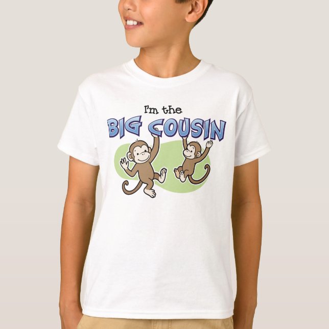 Big Cousin Monkey announcement T-Shirt (Front)