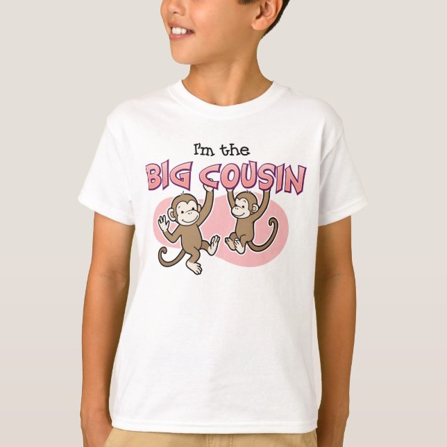 Big Cousin Monkey announcement T-Shirt (Front)