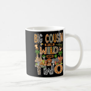 Big Cousin of The Wild Two 2nd Birthday Boy Safari Coffee Mug