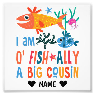 Big Cousin - Officially a Big Cousin Photo Print