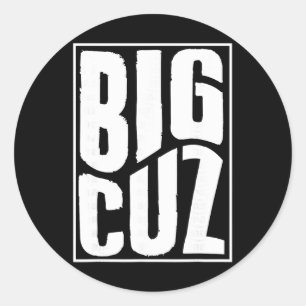 Big Cousin Pregnancy Announcement Matching New Cou Classic Round Sticker