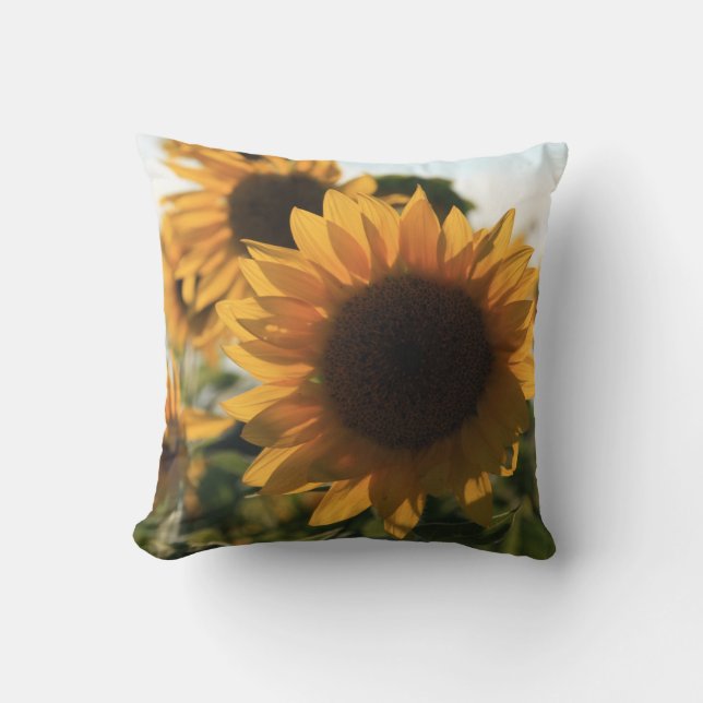 BIG Coussin de coton Tournesol (Recto)