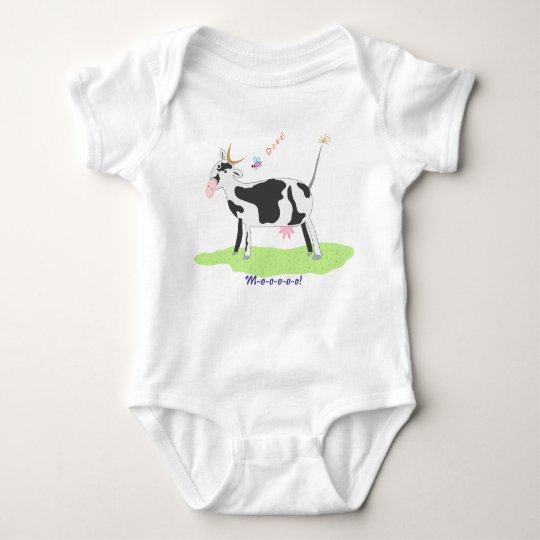 Big Cow And Dzzz Baby Bobysuit Baby Bodysuit