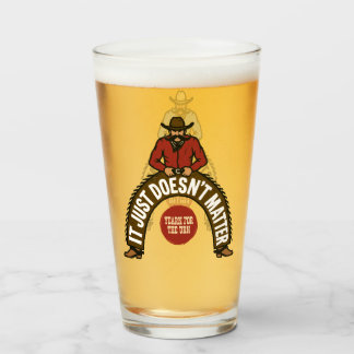 Big Cowboys Red & Blue Glass