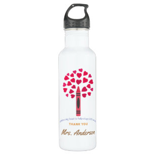 Big crayon tree / Teacher Appreciation 710 Ml Water Bottle