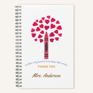 Big crayon tree / Teacher Appreciation Notebook