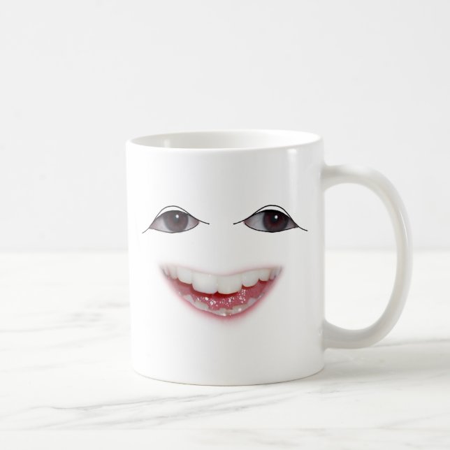 Big Creepy Smile for you! Coffee Mug (Right)