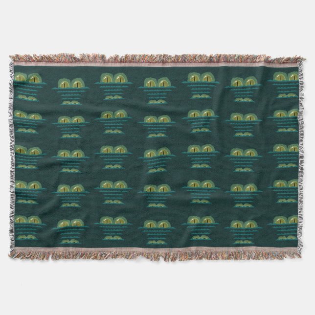Big Croc Throw Blanket (Front)