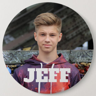 Big custom photo button with name