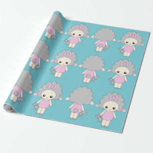 Big Cute Sheep Doll Pretty Wrapping Paper