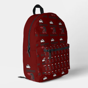 BIG DADDY DOG DESIGN PRINTED BACKPACK
