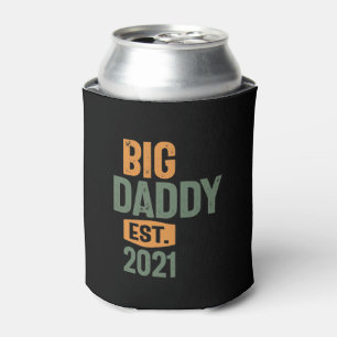 Big Daddy Est 2021   Father Grandpa Gift Can Cooler