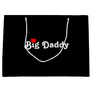 Big Daddy with Red Heart Large Gift Bag