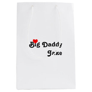 Big Daddy with Red Heart Medium Gift Bag