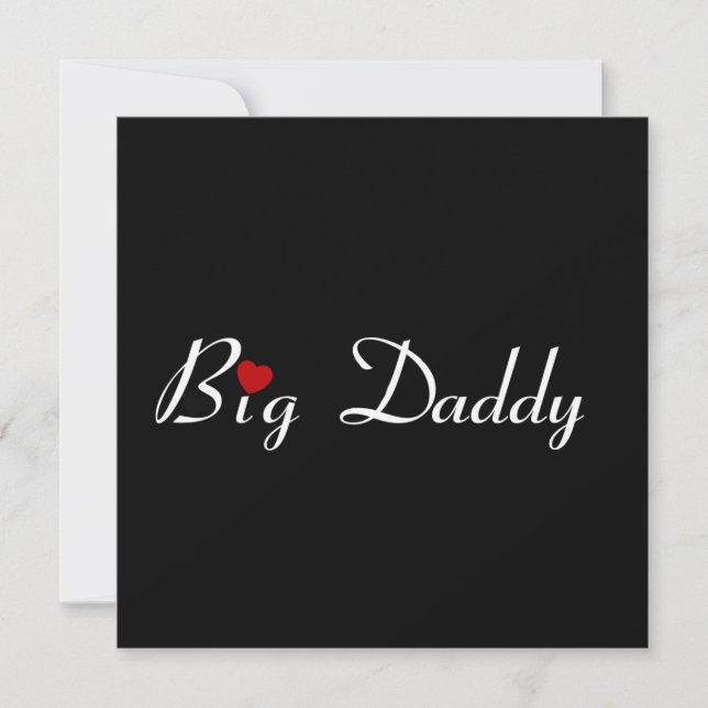 Big Daddy with Red Note Cards (Front)