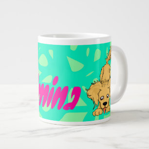 Big Daisy Dog Large Coffee Mug
