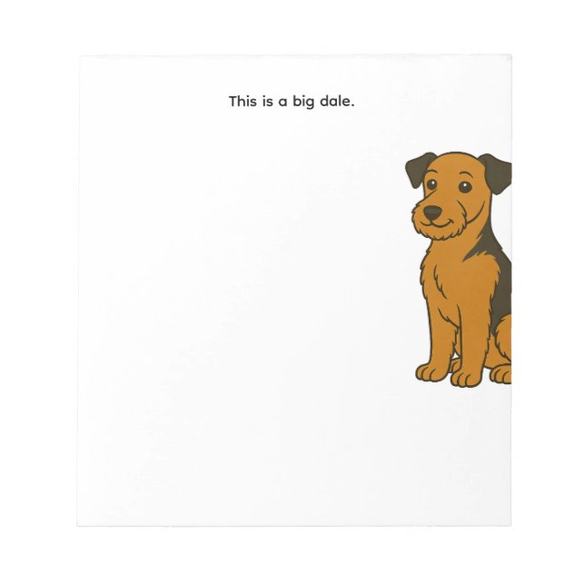 Big Dale notepad (Front)