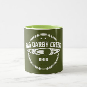 Big Darby Creek Ohio Kayaking Two-Tone Coffee Mug