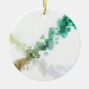 Big Data Visualization Analytics Technology Ceramic Ornament