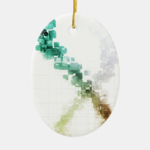 Big Data Visualization Analytics Technology Ceramic Ornament