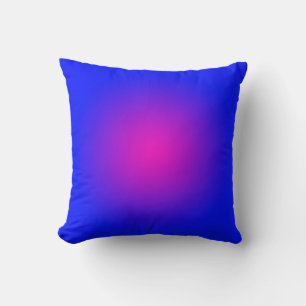 Big Day for the Blue and Magenta  Throw Pillow