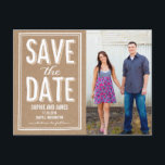 Big Day Save The Date Postcard<br><div class="desc">Modern and stylish save the date cards from Berry Berry Sweet Designs. Visit our designs showroom at WWW.BERRYBERRYSWEET.COM</div>