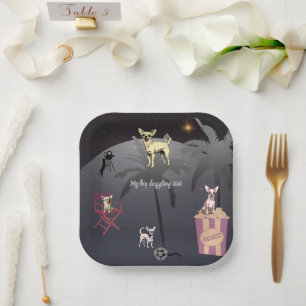 Big Dazzling Star  Paper Plate